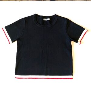 Zara knitted top XL Black